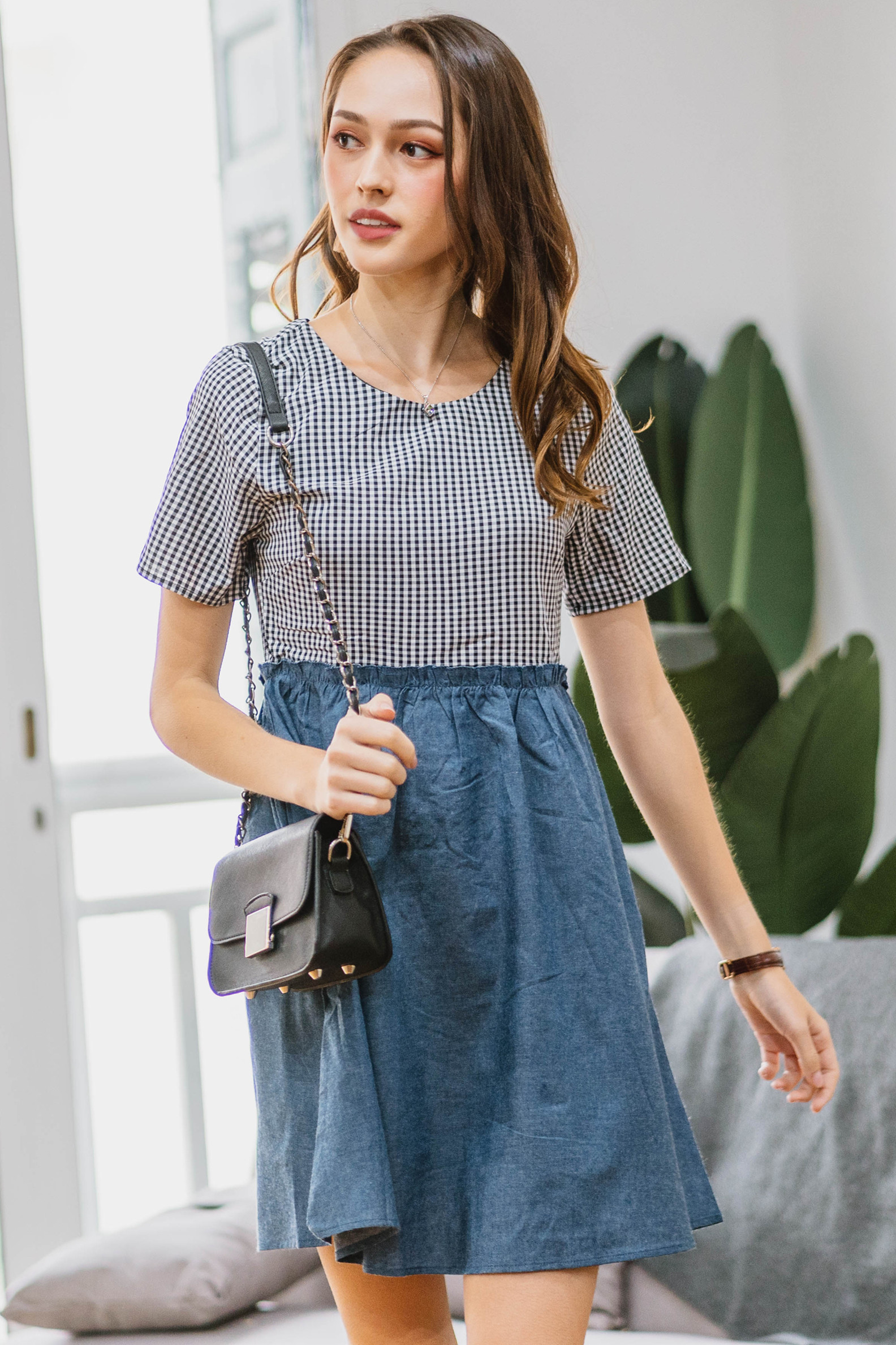 babydoll denim dress